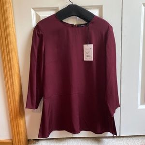 Theory Berry Blouse